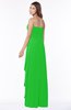 ColsBM Lana Classic Green Gorgeous Sleeveless Chiffon Floor Length Ruching Bridesmaid Dresses