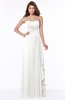 ColsBM Lana Cloud White Gorgeous Sleeveless Chiffon Floor Length Ruching Bridesmaid Dresses
