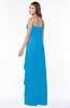 ColsBM Lana Cornflower Blue Gorgeous Sleeveless Chiffon Floor Length Ruching Bridesmaid Dresses