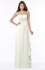ColsBM Lana Cream Gorgeous Sleeveless Chiffon Floor Length Ruching Bridesmaid Dresses