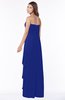 ColsBM Lana Electric Blue Gorgeous Sleeveless Chiffon Floor Length Ruching Bridesmaid Dresses