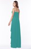 ColsBM Lana Emerald Green Gorgeous Sleeveless Chiffon Floor Length Ruching Bridesmaid Dresses