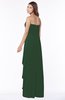 ColsBM Lana Hunter Green Gorgeous Sleeveless Chiffon Floor Length Ruching Bridesmaid Dresses