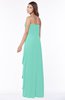 ColsBM Lana Mint Green Gorgeous Sleeveless Chiffon Floor Length Ruching Bridesmaid Dresses