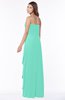 ColsBM Lana Seafoam Green Gorgeous Sleeveless Chiffon Floor Length Ruching Bridesmaid Dresses