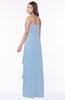ColsBM Lana Sky Blue Gorgeous Sleeveless Chiffon Floor Length Ruching Bridesmaid Dresses