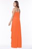 ColsBM Lana Tangerine Gorgeous Sleeveless Chiffon Floor Length Ruching Bridesmaid Dresses