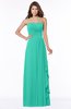 ColsBM Lana Viridian Green Gorgeous Sleeveless Chiffon Floor Length Ruching Bridesmaid Dresses