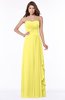 ColsBM Lana Yellow Iris Gorgeous Sleeveless Chiffon Floor Length Ruching Bridesmaid Dresses