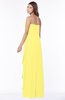 ColsBM Lana Yellow Iris Gorgeous Sleeveless Chiffon Floor Length Ruching Bridesmaid Dresses
