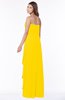 ColsBM Lana Yellow Gorgeous Sleeveless Chiffon Floor Length Ruching Bridesmaid Dresses