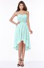 ColsBM Anahi Blue Glass Gorgeous A-line Strapless Half Backless Ruching Bridesmaid Dresses