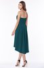 ColsBM Anahi Blue Green Gorgeous A-line Strapless Half Backless Ruching Bridesmaid Dresses