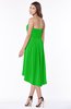 ColsBM Anahi Classic Green Gorgeous A-line Strapless Half Backless Ruching Bridesmaid Dresses
