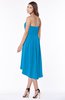 ColsBM Anahi Cornflower Blue Gorgeous A-line Strapless Half Backless Ruching Bridesmaid Dresses