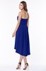 ColsBM Anahi Electric Blue Gorgeous A-line Strapless Half Backless Ruching Bridesmaid Dresses