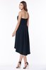 ColsBM Anahi Navy Blue Gorgeous A-line Strapless Half Backless Ruching Bridesmaid Dresses