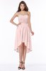 ColsBM Anahi Pastel Pink Gorgeous A-line Strapless Half Backless Ruching Bridesmaid Dresses