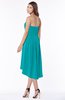 ColsBM Anahi Peacock Blue Gorgeous A-line Strapless Half Backless Ruching Bridesmaid Dresses