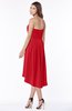 ColsBM Anahi Red Gorgeous A-line Strapless Half Backless Ruching Bridesmaid Dresses