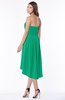 ColsBM Anahi Sea Green Gorgeous A-line Strapless Half Backless Ruching Bridesmaid Dresses