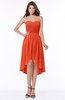 ColsBM Anahi Tangerine Tango Gorgeous A-line Strapless Half Backless Ruching Bridesmaid Dresses