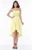 ColsBM Anahi Wax Yellow Gorgeous A-line Strapless Half Backless Ruching Bridesmaid Dresses