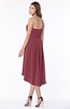 ColsBM Anahi Wine Gorgeous A-line Strapless Half Backless Ruching Bridesmaid Dresses