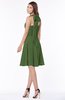 ColsBM Marjorie Garden Green Modest A-line Halter Chiffon Knee Length Bridesmaid Dresses