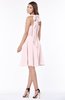 ColsBM Marjorie Petal Pink Modest A-line Halter Chiffon Knee Length Bridesmaid Dresses