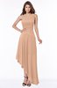 ColsBM Maggie Almost Apricot Luxury A-line Zip up Chiffon Floor Length Ruching Bridesmaid Dresses
