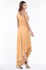 ColsBM Maggie Apricot Luxury A-line Zip up Chiffon Floor Length Ruching Bridesmaid Dresses