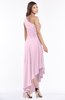 ColsBM Maggie Baby Pink Luxury A-line Zip up Chiffon Floor Length Ruching Bridesmaid Dresses