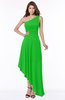 ColsBM Maggie Classic Green Luxury A-line Zip up Chiffon Floor Length Ruching Bridesmaid Dresses