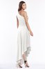 ColsBM Maggie Cloud White Luxury A-line Zip up Chiffon Floor Length Ruching Bridesmaid Dresses