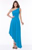 ColsBM Maggie Cornflower Blue Luxury A-line Zip up Chiffon Floor Length Ruching Bridesmaid Dresses