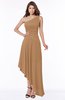 ColsBM Maggie Light Brown Luxury A-line Zip up Chiffon Floor Length Ruching Bridesmaid Dresses