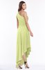 ColsBM Maggie Lime Green Luxury A-line Zip up Chiffon Floor Length Ruching Bridesmaid Dresses