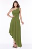 ColsBM Maggie Olive Green Luxury A-line Zip up Chiffon Floor Length Ruching Bridesmaid Dresses