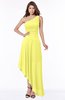 ColsBM Maggie Pale Yellow Luxury A-line Zip up Chiffon Floor Length Ruching Bridesmaid Dresses