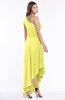 ColsBM Maggie Pale Yellow Luxury A-line Zip up Chiffon Floor Length Ruching Bridesmaid Dresses