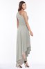 ColsBM Maggie Platinum Luxury A-line Zip up Chiffon Floor Length Ruching Bridesmaid Dresses
