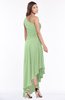 ColsBM Maggie Sage Green Luxury A-line Zip up Chiffon Floor Length Ruching Bridesmaid Dresses