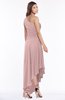 ColsBM Maggie Silver Pink Luxury A-line Zip up Chiffon Floor Length Ruching Bridesmaid Dresses