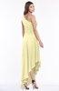 ColsBM Maggie Soft Yellow Luxury A-line Zip up Chiffon Floor Length Ruching Bridesmaid Dresses