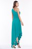 ColsBM Maggie Teal Luxury A-line Zip up Chiffon Floor Length Ruching Bridesmaid Dresses