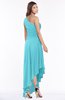 ColsBM Maggie Turquoise Luxury A-line Zip up Chiffon Floor Length Ruching Bridesmaid Dresses