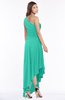 ColsBM Maggie Viridian Green Luxury A-line Zip up Chiffon Floor Length Ruching Bridesmaid Dresses