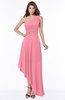 ColsBM Maggie Watermelon Luxury A-line Zip up Chiffon Floor Length Ruching Bridesmaid Dresses