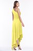 ColsBM Maggie Yellow Iris Luxury A-line Zip up Chiffon Floor Length Ruching Bridesmaid Dresses